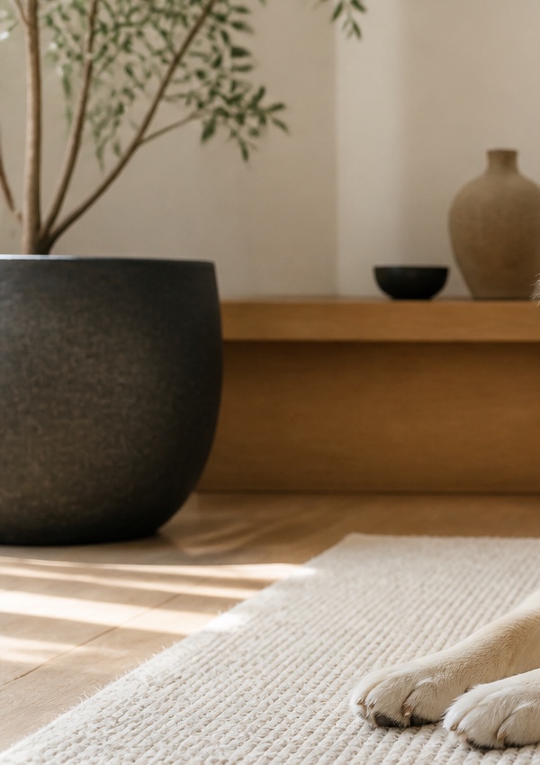 Luz natural, cerámica, madera y tejidos en un hogar vivido